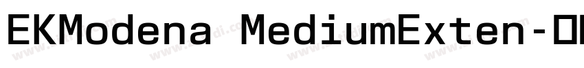 EKModena MediumExten字体转换